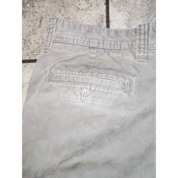 Eddie Bauer Mens Pants 35X30 Cotton Khaki Cream/Gray Outdoor Casual Classic Fit - Picture 10 of 12